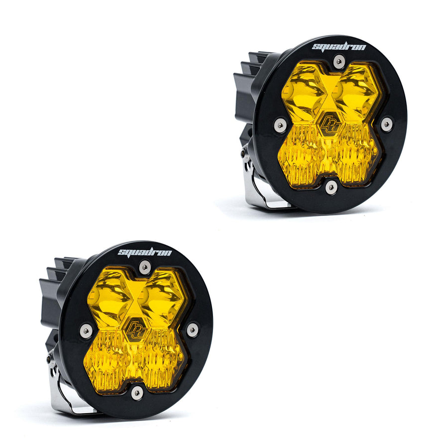 Squadron-R 2.0 Sport Pair LED Driving/Combo Baja Amber No Harness
