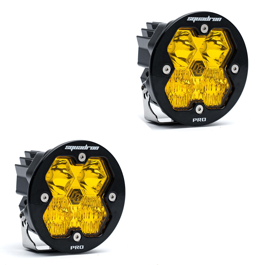 Squadron-R 2.0 Pro Pair LED Driving/Combo Baja Amber No Harness