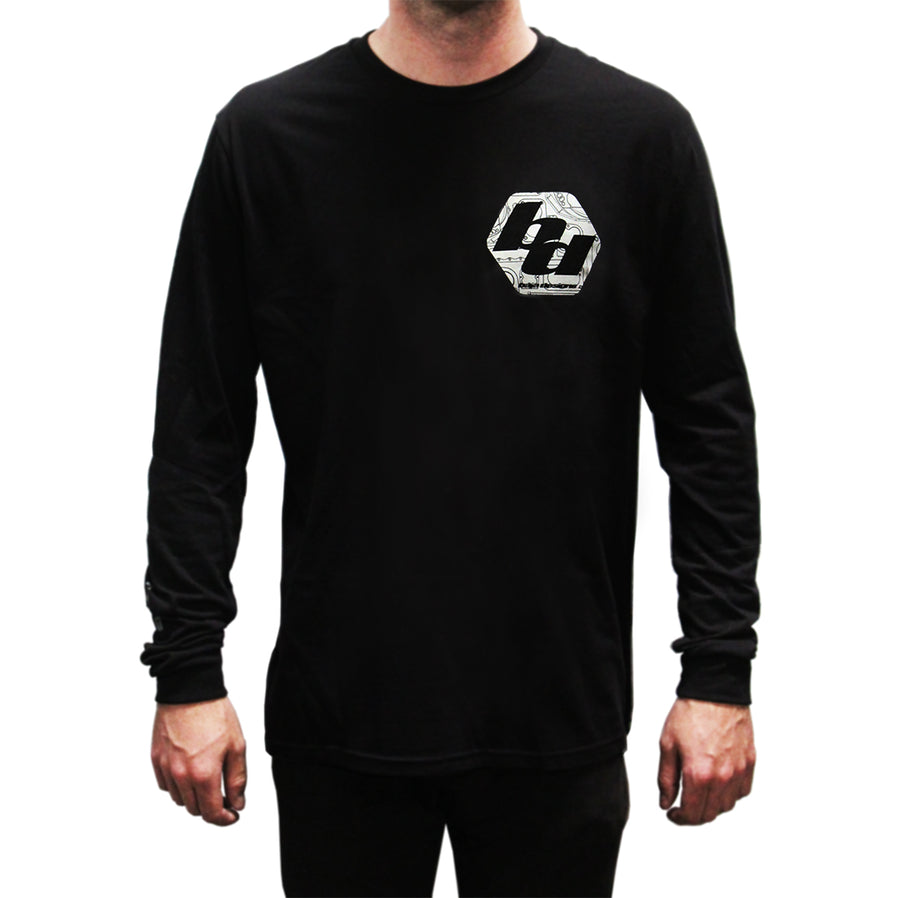 Baja Designs Mens Long Sleeve Shirt (Size L; Black)