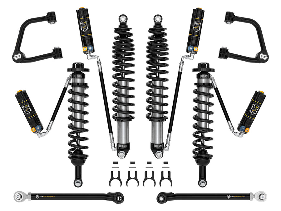 ICON 2021-2023 Ford Bronco Non-Sasquatch 3-4" Lift Stage 6 Suspension System CDXS Tubular Heavy Rate Rear Spring