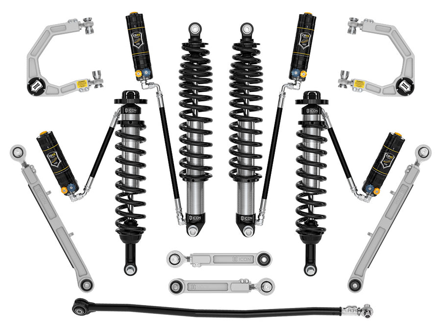 ICON 2021-2023 Ford Bronco Non-Sasquatch 3-4" Lift Stage 7 Suspension System CDXS Billet