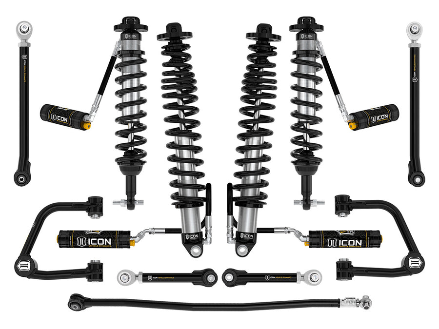 ICON 2021-2023 Ford Bronco Sasquatch 2-3" Lift Stage 7 Suspension System CDCV Tubular Heavy Rate Rear Spring