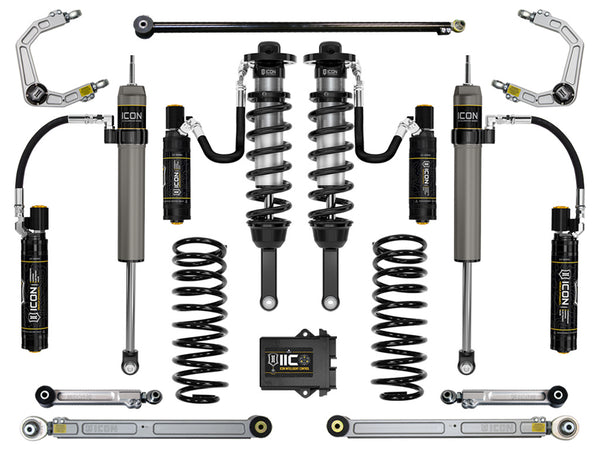 ICON 2010-2024 Toyota 4Runner 0-3.5" Lift Stage 9 Suspension System Billet UCA