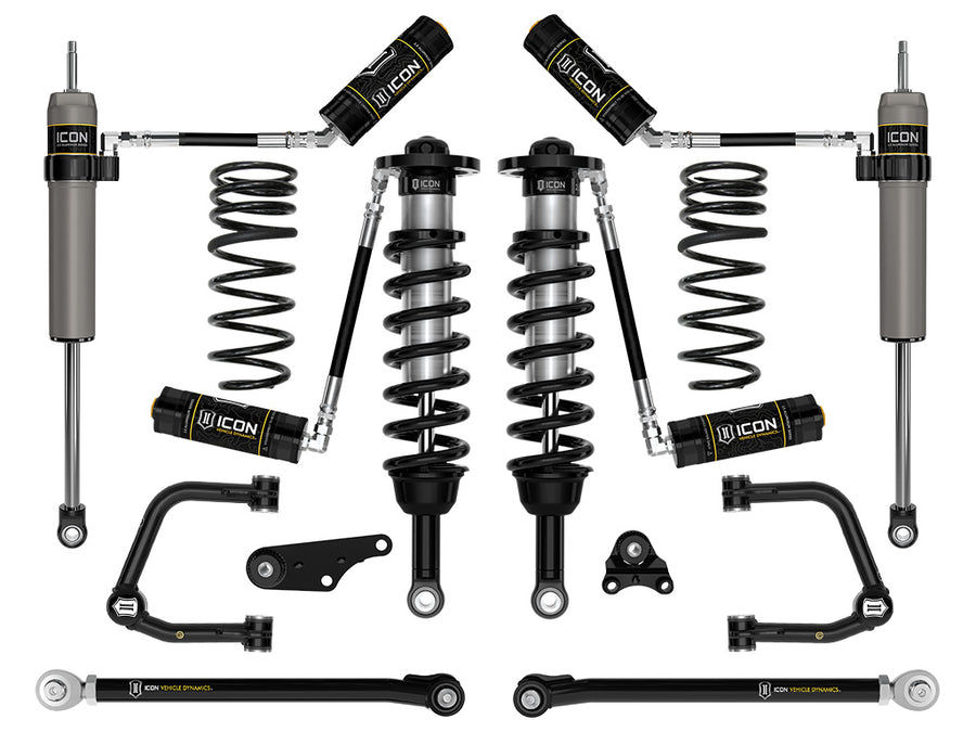 ICON 2024-2025 Toyota Tacoma 1.25-3" Lift Stage 7 Suspension System Tubular Triple Rate Rear Springs