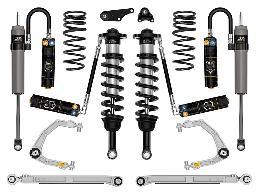 ICON 2024-2025 Toyota Tacoma 1.25-3" Lift Stage 9 Suspension System Billet Overland Rear Springs