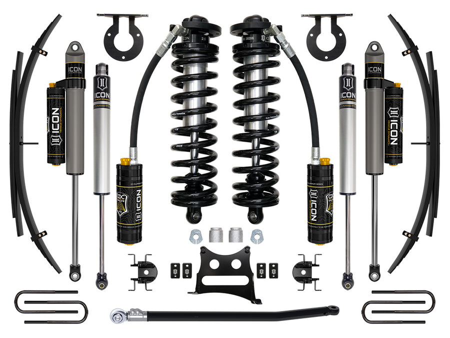 ICON 11-16 Ford F250/F350 2.5-3" Lift Stage 4 Coilover System W/ Leaf Springs