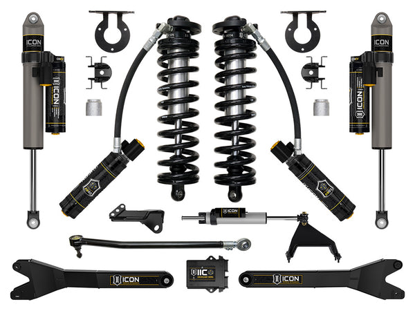 ICON 2023-2025 Ford F-250/F-350 Super Duty 4WD 2.5-3" Lift Stage 6 Coilover Conversion System With Radius Arms