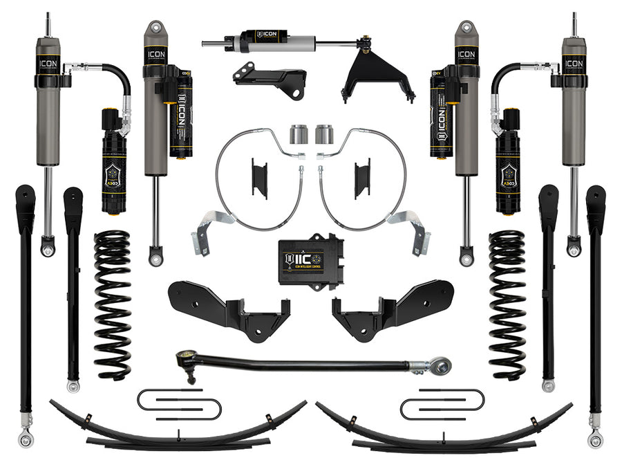 ICON 2023-2025 Ford F-250/F-350 Super Duty 4WD Gas 4.5" Lift Stage 8 Suspension System W/ Expansion Packs