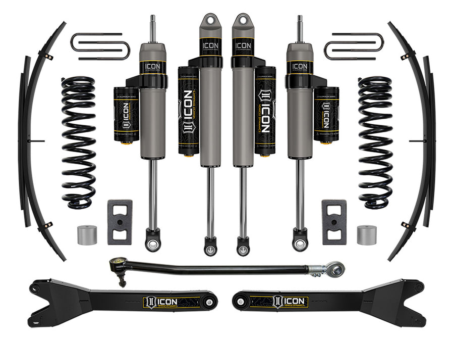 ICON 2023-2025 Ford F-250/F-350 Super Duty 4WD Gas 2.5" Lift Stage 3 Suspension System W/ Radius Arms And Expansion Packs