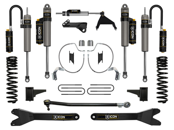 ICON 2023-2025 Ford F-250/F-350 Super Duty 4WD Gas 4.5" Lift Stage 5 Suspension System W/ Radius Arms