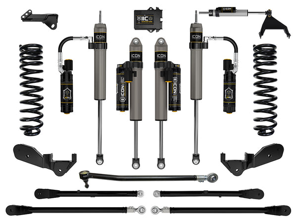 ICON 2023-2025 Ford F-250/F-350 Super Duty 4WD Diesel 2.5" Lift Stage 6 Suspension System W/ 4-Link
