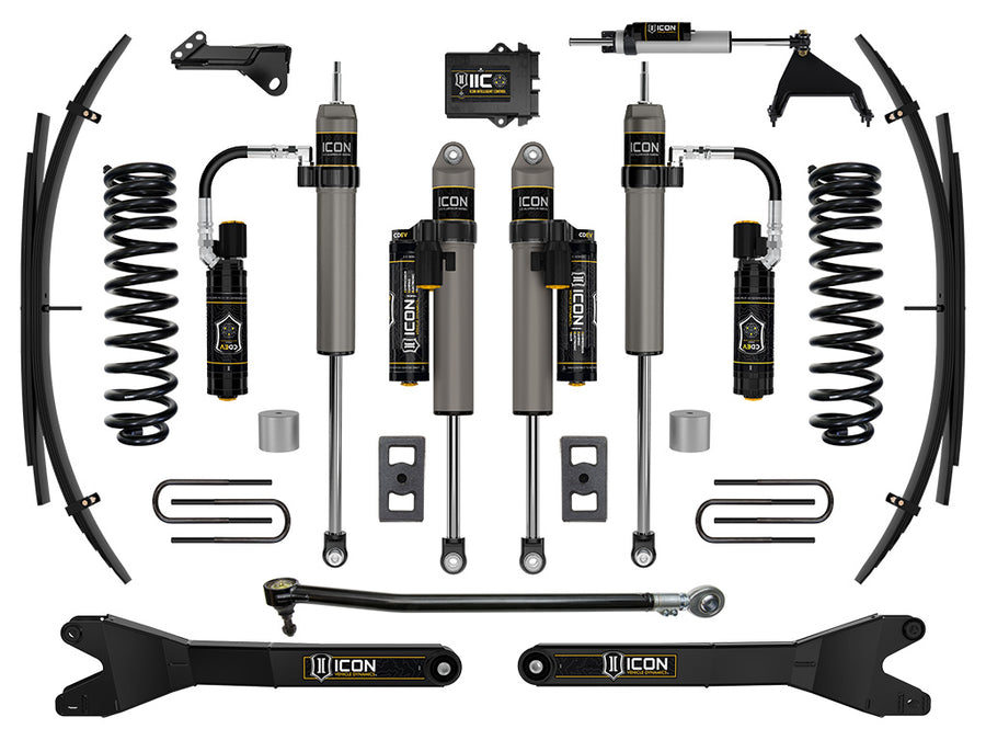 ICON 2023-2025 Ford F-250/F-350 Super Duty 4WD Gas 2.5" Lift Stage 6 Suspension System W/ Radius Arms And Expansion Packs