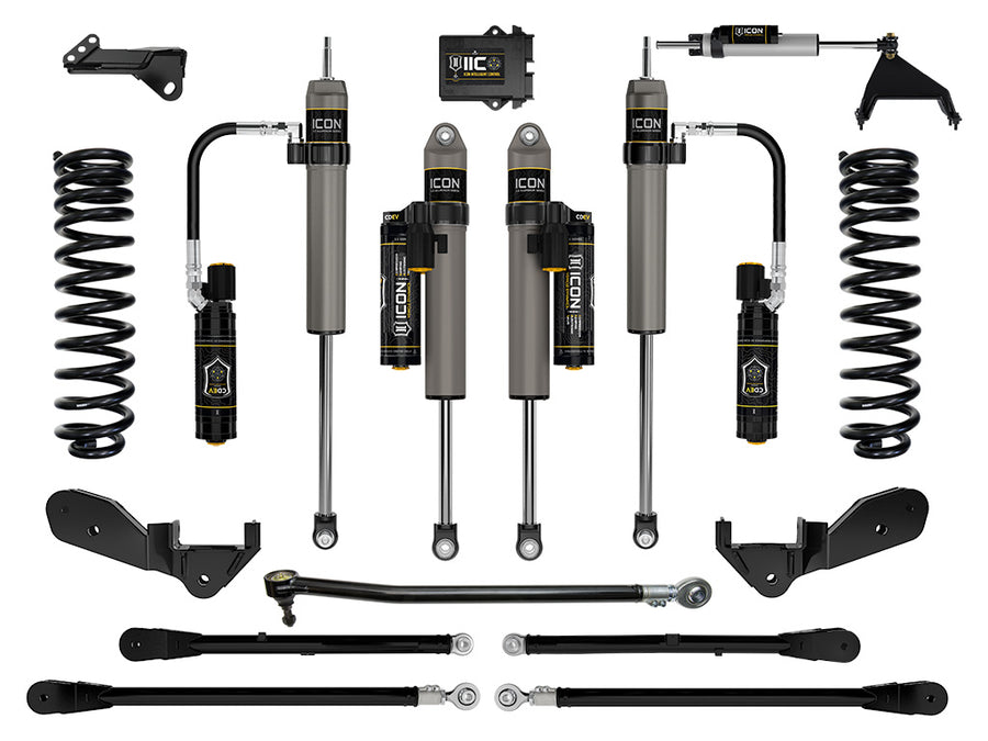 ICON 2023-2025 Ford F-250/F-350 Super Duty 4WD Gas 2.5" Lift Stage 6 Suspension System W/ 4-Link