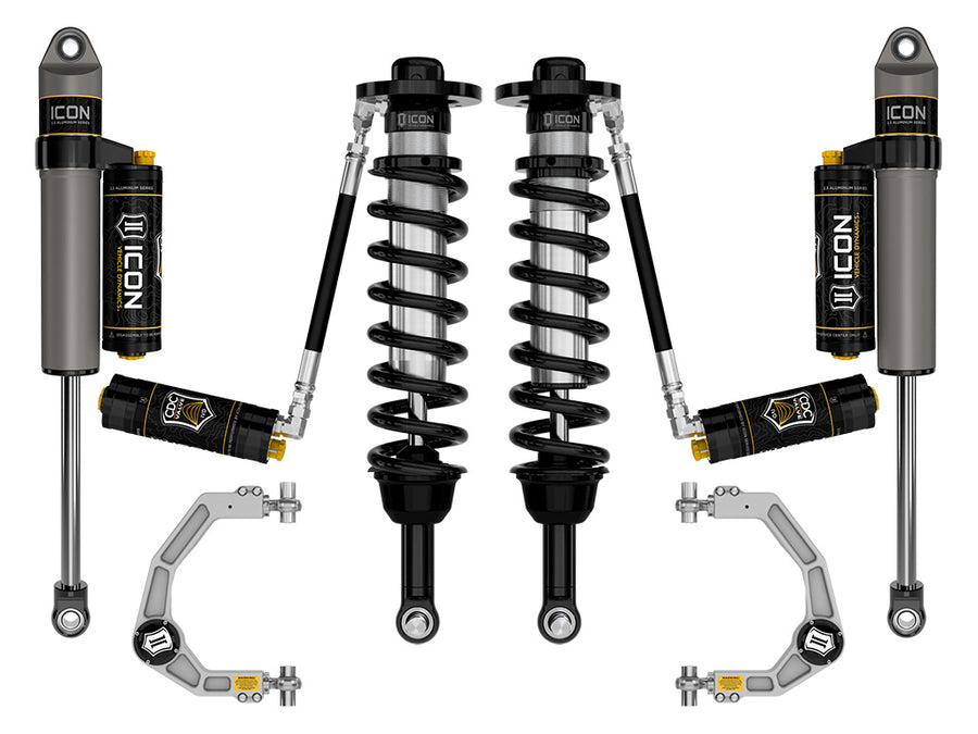 ICON 2021-2025 Ford F-150 4WD 2.75-3.5" Lift Stage 4 Suspension System Billet CDCV