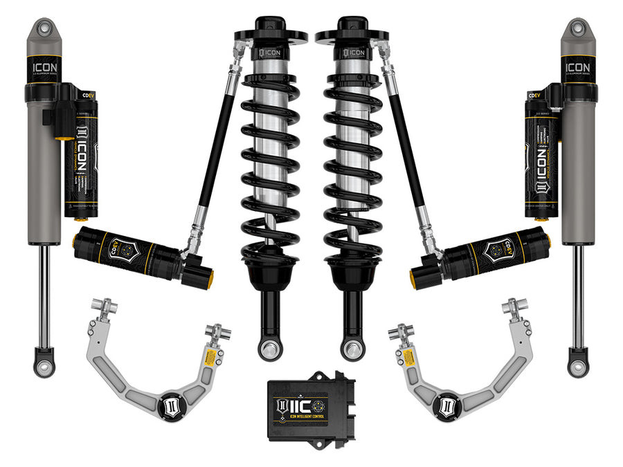 ICON 2021-2025 Ford F-150 4WD 2.75-3.5" Lift Stage 5 Suspension System Billet