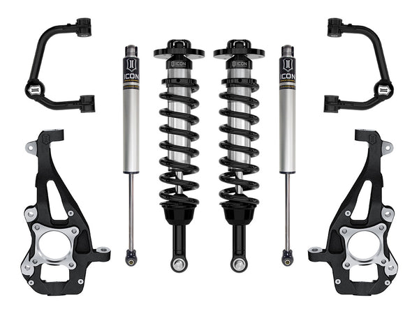 ICON 2021-2024 Ford F-150 4WD 3.5-4.5" Lift Stage 1 Suspension System Tubular