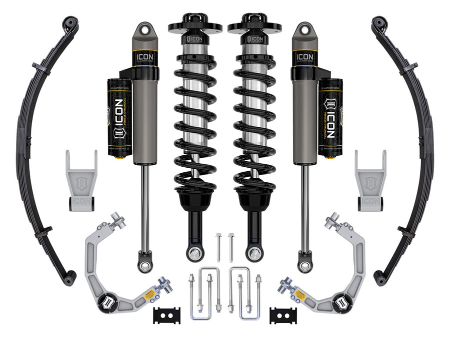 ICON 2021-2024 Ford F-150 Tremor 2.5-3" Lift Stage 2 Suspension System Billet W/ Leaf Packs