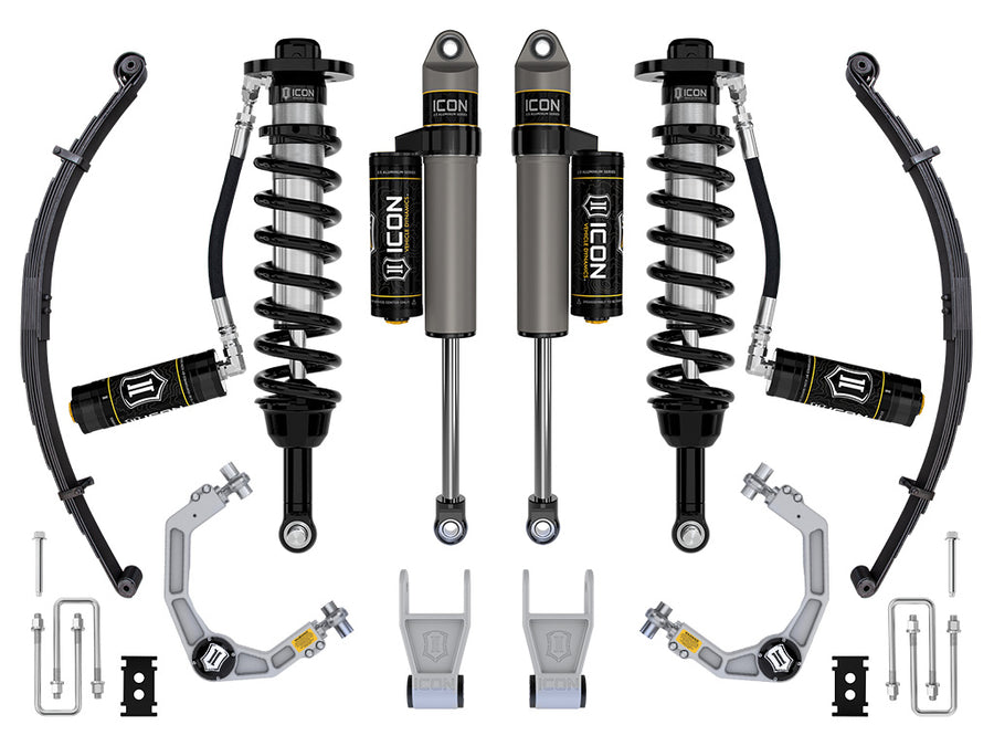 ICON 2021-2024 Ford F-150 Tremor 2.5-3" Lift Stage 3 Suspension System Billet W/ Leaf Packs