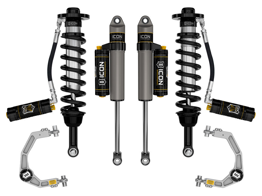 ICON 2021-2024 Ford F-150 Tremor 2.5-3" Lift Stage 4 Suspension System Billet CDCV