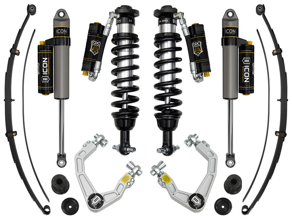 ICON 19-21 Ford Ranger 0-3.5" Lift Stage 8 Susp System Billet UCA Al Knuckle