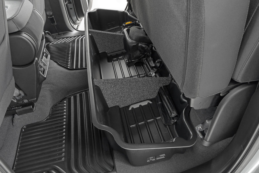 Rough Country - Under Seat Storage - Double Cab - Chevy/GMC 1500/2500HD/3500HD (19-25 & Classic)