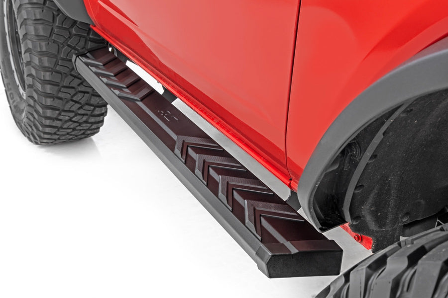 Rough Country - BA2 Running Boards - Side Step Bars - 2-Door - Ford Bronco (2 Door) (21-26) - 41008A