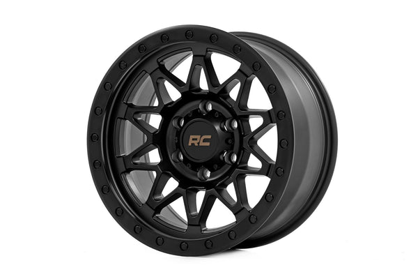 Rough Country - Rough Country 78 Series Wheel/Simulated Beadlock/Black/18x9/6x135/-12mm