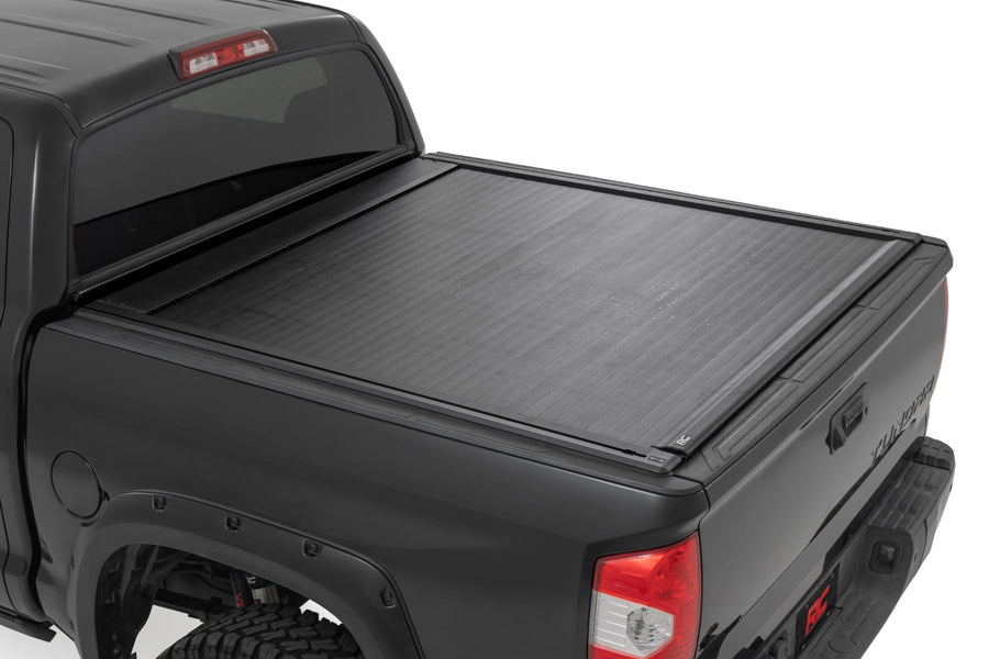 Rough Country - Powered Retractable Bed Cover - 5'7 In. Bed - Toyota Tundra (07-21)