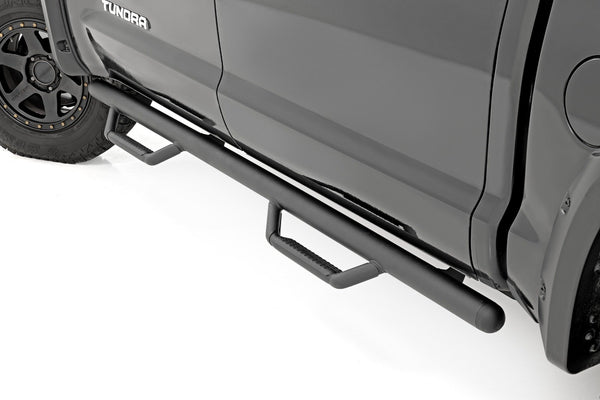 Rough Country - Nerf Steps - Cab Length - CrewMax - 5'7 In. Bed - Toyota Tundra 2WD/4WD (07-21)