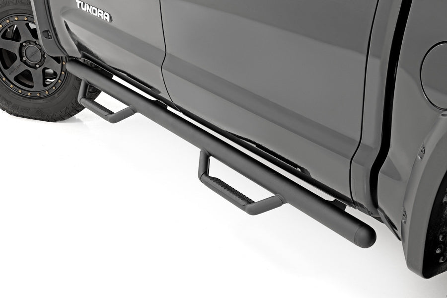 Rough Country - Nerf Steps - Cab Length - CrewMax - 5'7 In. Bed - Toyota Tundra 2WD/4WD (07-21)