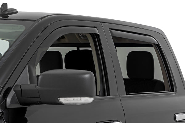 Rough Country - Side Window Deflectors - In Channel Rain Guard - Ram 1500/2500/3500 (10-25 & Classic)