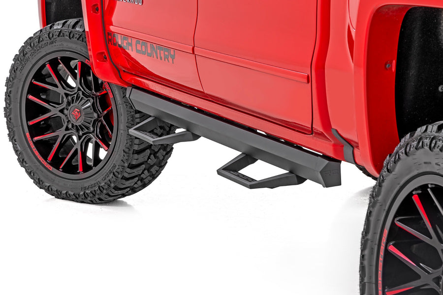 Rough Country - SRL2 Adj Aluminum Step - Crew Cab - Chevy/GMC 1500/2500HD/3500HD (07-18 & Classic)