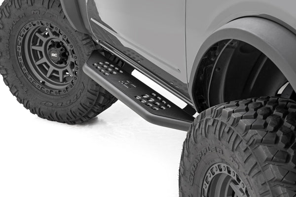 Rough Country - OV2 Running Boards - Side Step Bars - 2-Door - Ford Bronco (2 Door) (21-25)