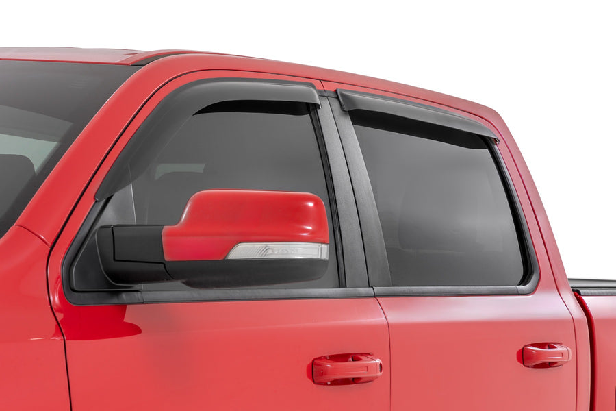 Rough Country - Side Window Deflectors - Tape On Rain Guard - Ram 1500 (19-25)/1500 TRX (21-24)