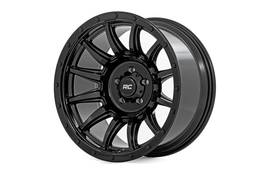 Rough Country - Rough Country 90 Series Wheel/One-Piece/Gloss Black/20x10/8x170/-19mm