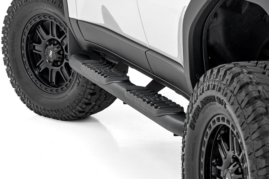 Rough Country - Oval Nerf Steps - Black - Toyota Land Cruiser 4WD (2024-2025) - 21018