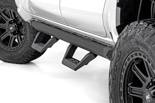Rough Country - SRX2 Adjustable Aluminum Steps - Double Cab - Toyota Tacoma 2WD/4WD (24-25)