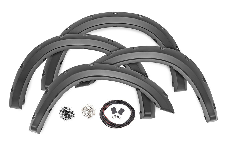 Rough Country - Pocket Fender Flares - PXR Brilliant Black - Ram 2500/3500 2WD/4WD (10-18)