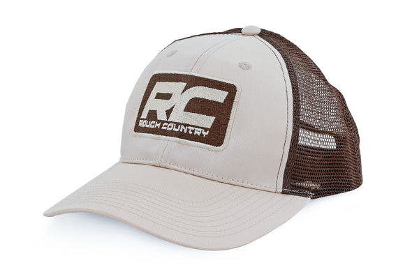 Rough Country - Rough Country Hat - Brown Mesh - Rough Country Patch - Khaki -MC6901