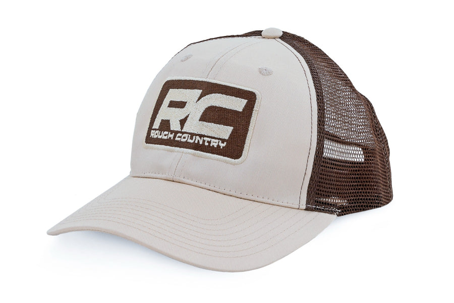 Rough Country - Rough Country Hat - Brown Mesh - Rough Country Patch - Khaki -MC6901