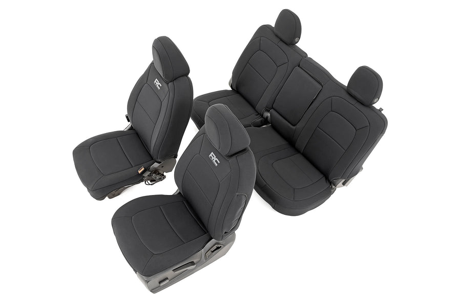 Rough Country - Seat Covers - Front Bucket - Rear Bench - Chevy/GMC Canyon/Colorado (15-22)