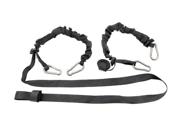 Rough Country - Elastic Straps - Carabiner Ends - 1 In. X 6' - Pair