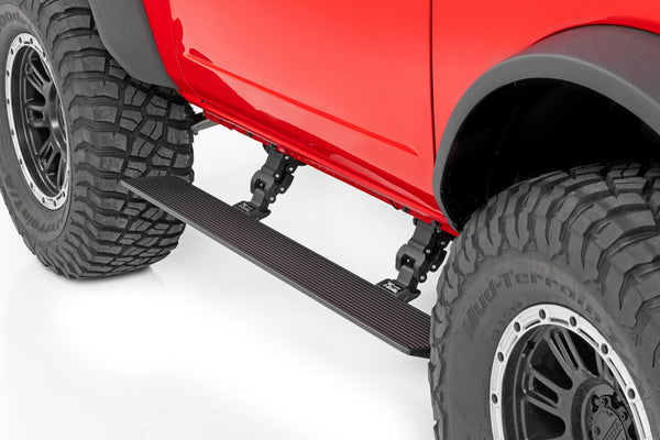 Rough Country - Power Running Boards - Dual Electric Motor - 2 Door - Ford Bronco (2 Door) (21-25)