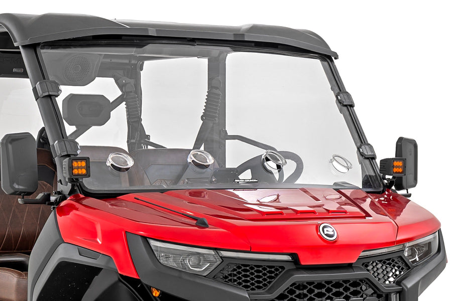 Rough Country - Vented Full Windshield - Scratch Resistant - CFMOTO UFORCE 1000 U10 PRO