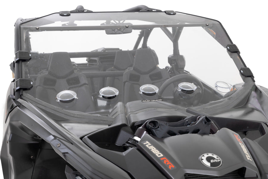 Rough Country - Vented Full Windshield - Scratch Resistant - Can-Am Maverick X3