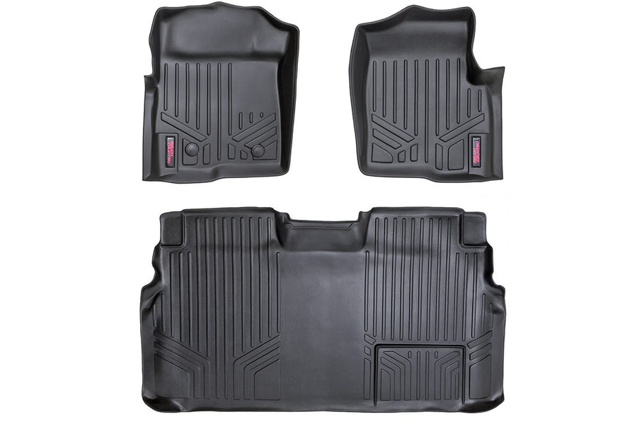 Rough Country - Floor Mats - FR & RR - 2 Ret Hook - Ford F-150 2WD/4WD (2011-2014)