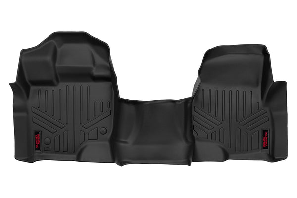 Rough Country - Floor Mats - Front - Over Hump - Ford F-150 (15-25)/F-150 Lightning (22-25)/Raptor (17-20)