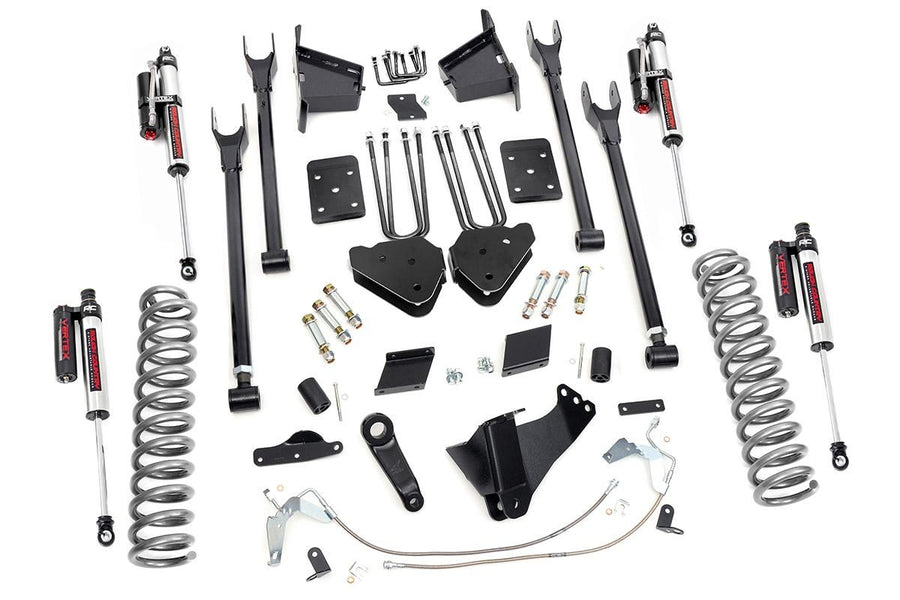 Rough Country - 6 Inch Lift Kit - 4-Link - No OVLD - Vertex - Ford F-250 Super Duty (11-14)