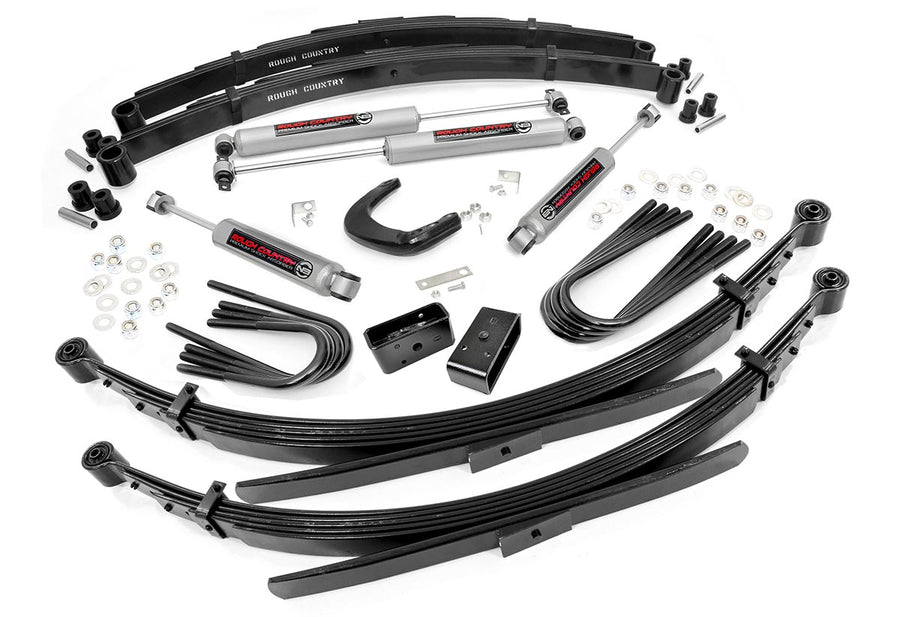 Rough Country - 6 Inch Lift Kit - 56 Inch Rear Springs - Chevy/GMC C10/K10 Truck & SUV/K5 Blazer (77-87)