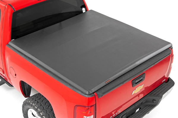 Rough Country - Soft Tri-Fold Bed Cover - 5'9 In. Bed - Chevy/GMC 1500 (07-13)